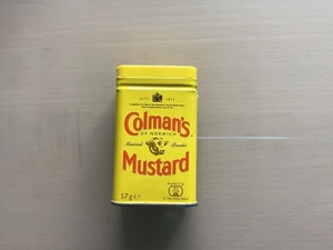 2 x Colman's Senfdosen leere gebrauchte Dosen 1x 57g 2oz & 1x 113g 4oz Behälter - Bild 1 von 13