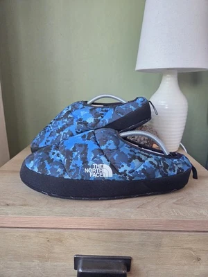 The North Face Men’s Tent Mule Blue Camo Slippers - Size L/UK 9 - 11  - Image 1 of 4