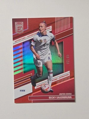 2022-23 Panini Donruss Elite FIFA Soccer Becky Sauerbrunn Aspirations /95 - Image 1 of 2