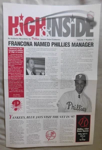 1997 High & Inside Newsletter for Phillies Volume 1 #1 - Bild 1 von 1