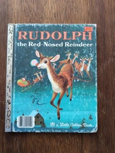 Vintage 1976 Rudolph The Red-Nosed Reindeer Little Golden Book Richard Scary - Picture 1 of 7
