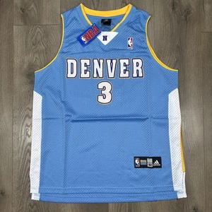 Allen Iverson Denver Nuggets #3 Adidas NBA Jersey Stitched Mens Size 50 - Picture 1 of 8