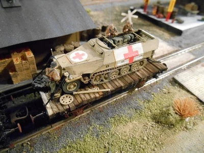 HO Roco Minitank 15th Panzer Army Half-Track Car A2215 Custom Hand Painted - Image 1 of 3