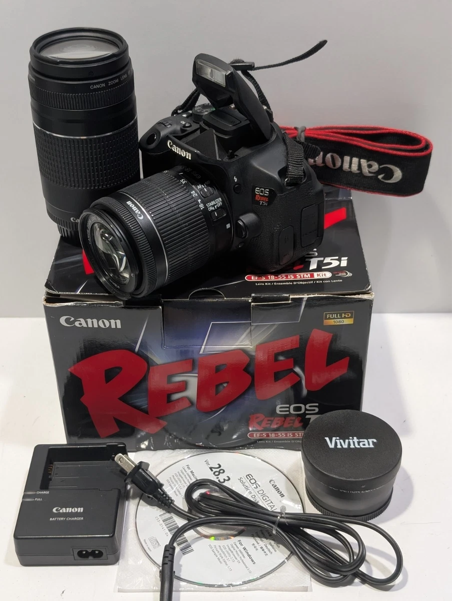 Canon EOS Rebel T5I Digital Cameras for sale | eBay