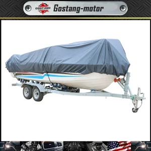 Boat Cover PU 23-24' 102" 780*350 600D Marine Polyester Grade Canvas Trailerable - Picture 1 of 20