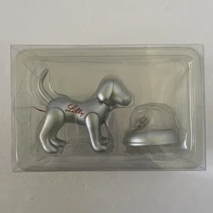 Lilly Pulitzer Dog Puppy Silver Color Paperclip Holder For Office Desk - Picture 1 of 4