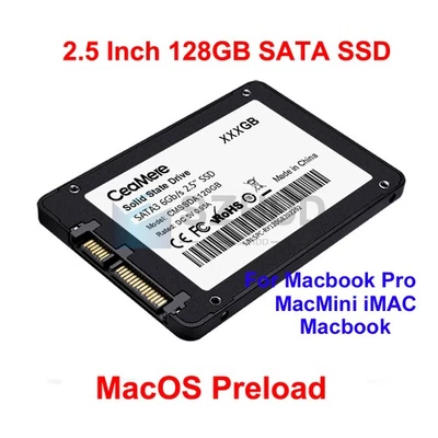 NEW 2.5" 128GB SSD Hard Drive SATA For Apple MacBook Pro A1278 13" 2009 - 2012 - Image 1 of 4