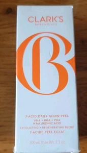 Clark's Botanicals 7-Säuren täglich leuchtendes Peeling voll 3,3oz/100ml NEU versiegelt - Bild 1 von 4