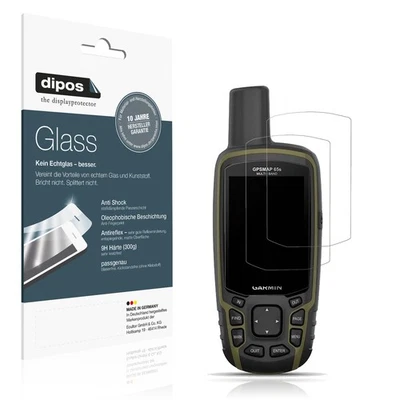 2x Protection ecrán pour Garmin GPSMAP 65 mat Verre souple Film Protecteur 9H - Photo 1/4