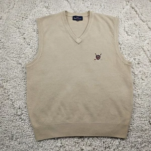 Polo Ralph Lauren Mens 100% Cashmere Sweater Vest Sleeveless Casual Golfing XL - Picture 1 of 9