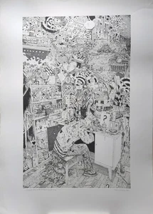 MORITZ SCHLEIME - It don ́t take much to... Handsignierte Radierung Griffelkunst - Picture 1 of 6