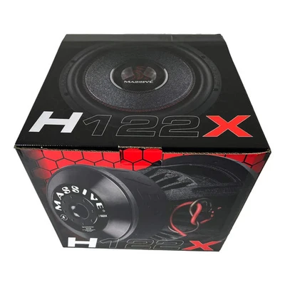 Subwoofer MEGA Massive Audio H122X 4000 vatios 12" doble 2 ohmios audio para automóvil 2000 W RMS Foto 1 de 4