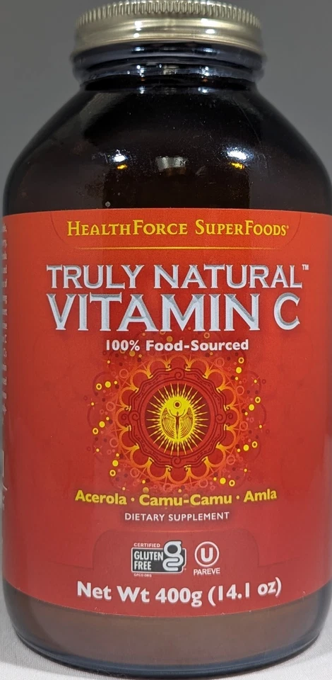 HealthForce Nutritionals Truly Natural Vitamin C 500 Grams Powder