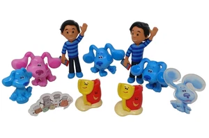 10 Blues Clues Assort Figures Blue Magenta Josh Shovel Pail Salt Pepper #M-2 - Picture 1 of 9