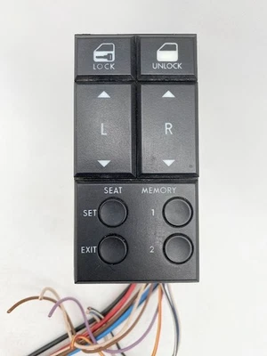 1987 - 1993 Cadillac Allante Master Power Window Lock Switch Seat Memory OEM - Image 1 of 4