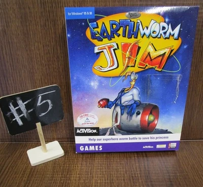 Video Game PC EarthWorm Jim Special Edition 1998 NEW SEALED #5 Big Box see pics - Image 1 of 4
