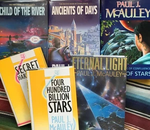 Signed Paul McAuley Science Fiction Collection - Picture 1 of 21