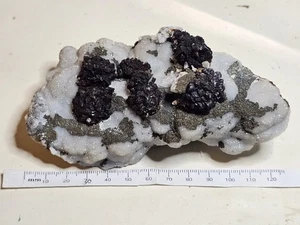Classic Rubyjack Sphalerite Clusters on Druzy Quartz + Marcasite – Missouri - Picture 1 of 13