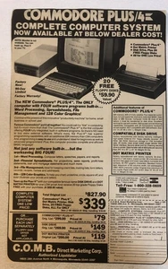 1990s Commodore Plus Computer Vintage Print Ad Advert pa19 - Picture 1 of 2