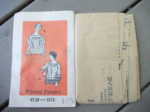 ANNE ADAMS Size 14 1/2 Loose Fit Top SS LS Square Scoop Pattern 4529 UNCUT - Picture 1 of 1