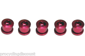 OMNI Racer WORLDS LIGHTEST Crankset Chainring Bolts Fit Dura Ace Ultegra BMX RED - Picture 1 of 5
