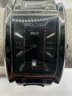 Реликвия ZR77109 из нержавеющей стали Gunmetal Дата 31 мм 6,5» наручные часы новый аккумулятор V - Изображение 1 из 4