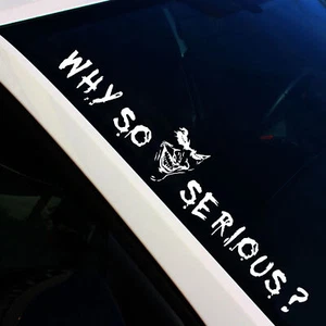 Frontscheibenaufkleber Joker Weiß Matt Sticker Tuning Auto Decal FS56 - Bild 1 von 7