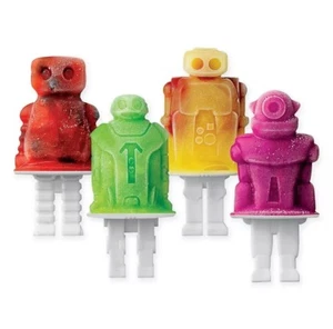 NEW Tovolo Robot Ice Pop Molds And Tray - Picture 1 of 11