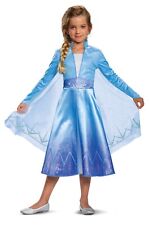 Disney Frozen 2 Elsa Deluxe Girls Size M 7/8 Licensed Costume Disguise 7eldzm1