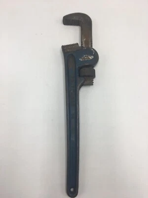 Chave de tubo vintage Craftsman 14” polegadas azul com adesivo - Imagem 1 de 4