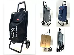 NWT Large Capacity Light Weight Wheeled Shopping Trolley Push Cart Laundry Bag - Picture 1 of 19