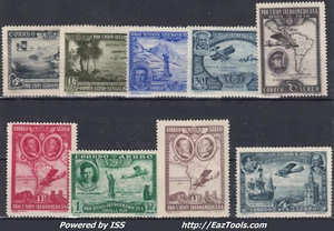 ESPAGNE POSTE AERIENNE N° 75/83 NEUF * AVEC CHARNIERE A VOIR - Picture 1 of 1