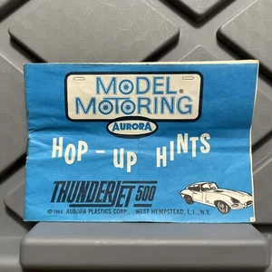 Aurora Model Motoring Hop Up Hints Booklet Pamphlet Pre Owned Vintage 1964 - Picture 1 of 8