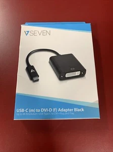 Adaptador USB C a DVI enchufable - USBC-DVI - Nuevo en caja V Seven - Imagen 1 de 2