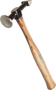 168HC High Crown Cross Peen Finishing Body Hammer with Wood Handle, 12" Overall - Picture 1 of 1