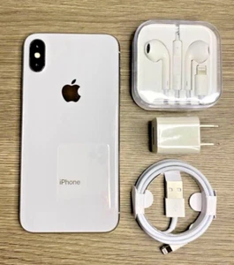 Apple iPhone X - 256GB - Silver (Factory Unlocked) - Good Condition - Picture 1 of 7