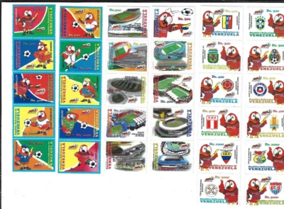 Venezuela: 2007; Scott 1676-1678, singles strips, soccer, comic, MNH, EBV1228 - Image 1 of 2