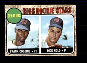 1968 Topps #96 Senators Rookies Frank Coggins Dick Nold NM