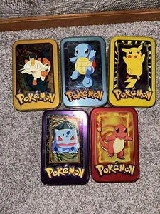 Topps Pokemon Serie 1 TV Animation Komplett LEER Tin Set Mint OHNE KARTEN! - Bild 1 von 3