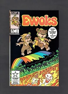 Ewoks #1 Star/Marvel Comics 1985 VF (8.0) Rare Star Wars + Tough Black Cover - Bild 1 von 2