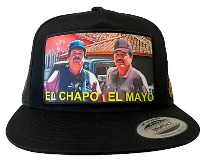 EL CHAPO GUZMÁN HAT  BLACK MESH EL MAYO ZAMBADA  AHT MÉXICO - Image 1 of 4