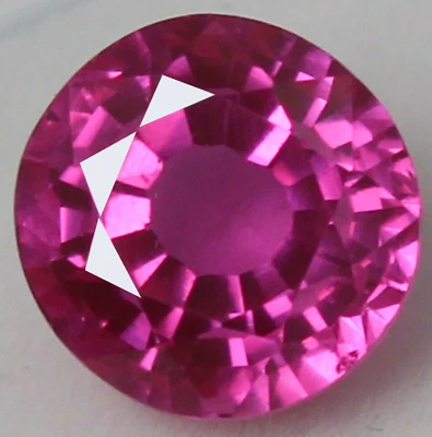 Natural 6.50 Ct Utah Bixbite Red Beryl 10x10 mm Round Shape Certified Gemstone - Image 1 of 4