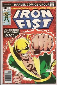 Iron Fist #8 FN+ 6.5 Off-White Pages (1975 1st Series)