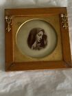 Antique Victorian / Edwardian Sepia Crystoleum Picture On Reverse Convex Glass