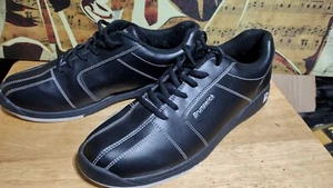 Brunswick Men's Black Leather Bowling Shoes Size 11 - Picture 1 of 4