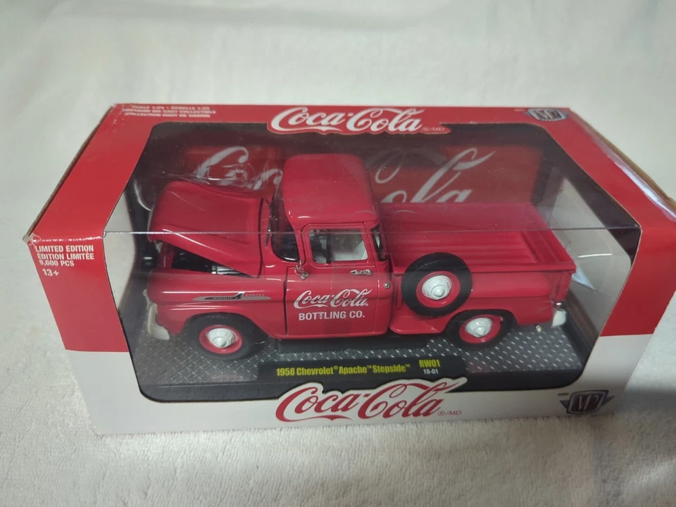 Camión Coca-Cola Company 1958 Chevrolet Apache Stepside Rw01 (18-01) M2 Foto 1 de 4