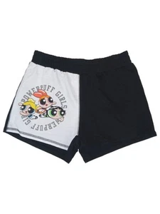Powerpuff Girls Womens Jrs Black & White Powerpuff Girls Basketball Shorts - Picture 1 of 2