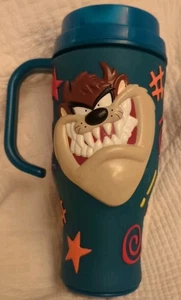 90er Jahre Looney Tunes/Taz Applause Becher mit Deckel. - Bild 1 von 4