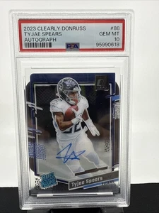 Clearly Donruss Tyjae Spears 2023 clasificación Rookie Auto Titans PSA 10 - Imagen 1 de 2