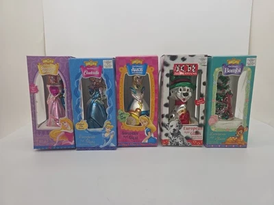 Vintage Disney Classics  Christmas Ornament Rare Lot Of 5 Mix Alice Cinderella.. - Image 1 of 4